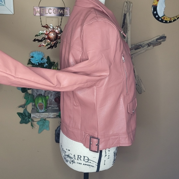 Love Tree womens faux leather moto jacket - Picture 6 of 14